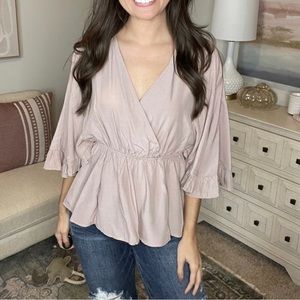 Baby doll top by Heyson. sz. medium - Mauve
